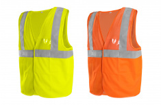 Reflexní výstražná vesta síťovaná EN ISO 20471:2013 - oranžová Reflexní výstražná vesta síťovaná EN ISO 20471:2013 - oranžová